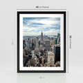 Plakat w ramie 40x50 - Duch Nowego Jorku - Manhattan, Nowy Jork - rama czarna