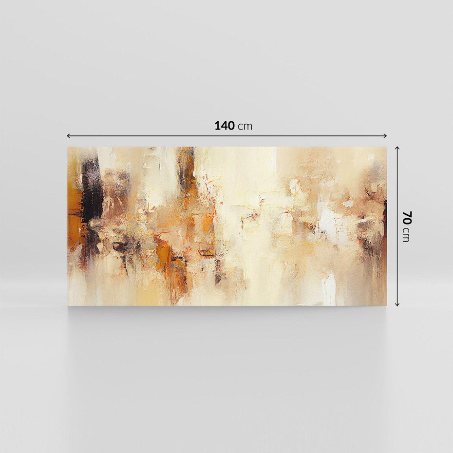 Obraz na płótnie 140x70 - Odbicie utraconych barw - abstrakcja, tekstury farb