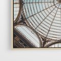 Obraz w ramie 50x50 - Magia Sklepienia - sklepienie, szklany dach - rama drewno