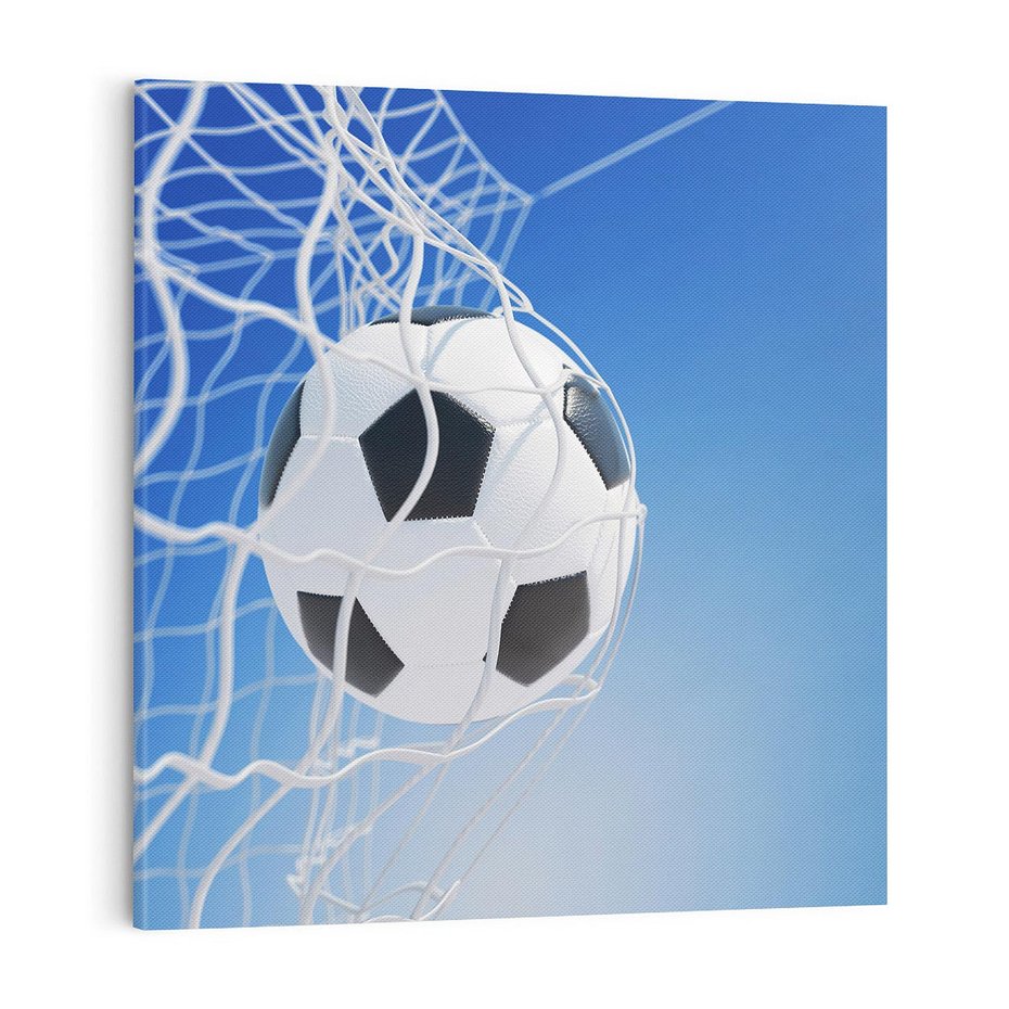 Obraz na płótnie 70x70 - Pasja na Plaży - piłka, siatka