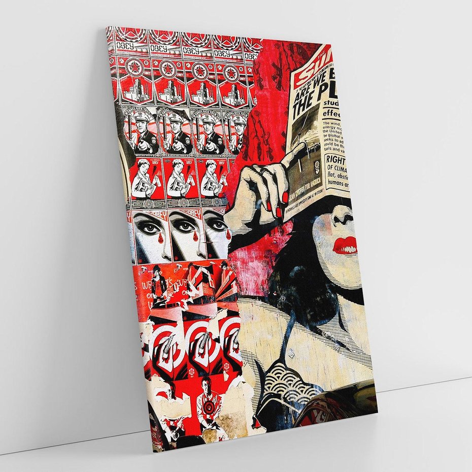 Obraz na płótnie 70x100 - Eksploracja kolorowego graffiti - graffiti