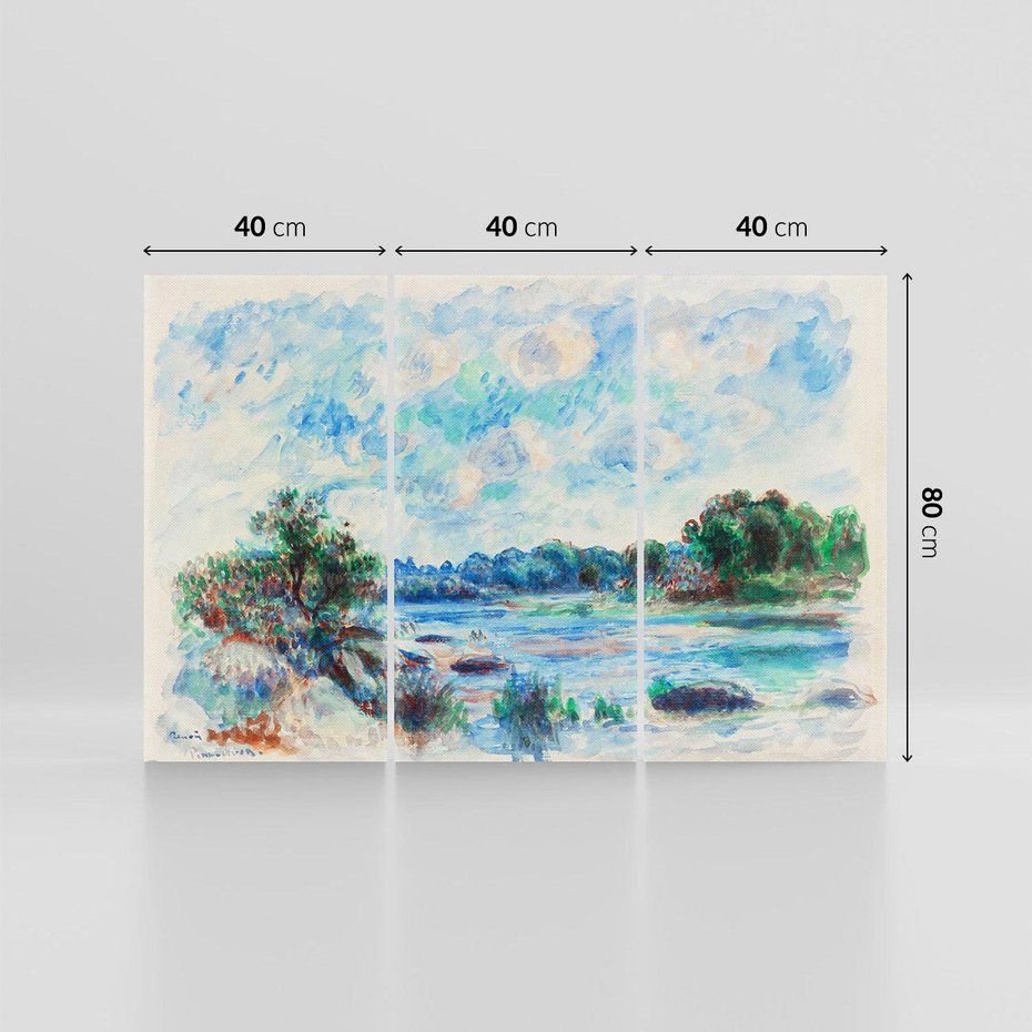 Obraz na płótnie 120x80 - Pejzaż w Pont-Aven (1892), Pierre'a-Auguste Renoir - Reprodukcja - reprodukcja, obraz na płótnie