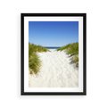 Plakat w ramie 40x50 - Relaks nad Morskimi Wzgórzami - plaża, wydmy - rama czarna