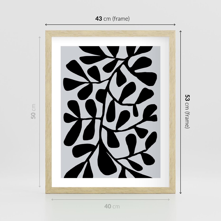 Plakat w ramie 40x50 - Echa Wyobraźni - matisse, sztuka nowoczesna - rama drewno