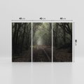 Obraz na płótnie 120x80 - Urok Drogi - las, droga