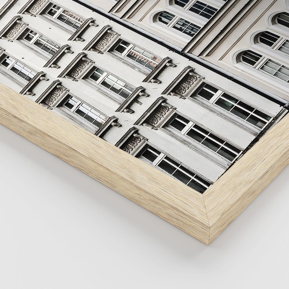 Zestaw obrazy w ramie 40x50 galeria - Typografia, podróż, miasto - rama drewno