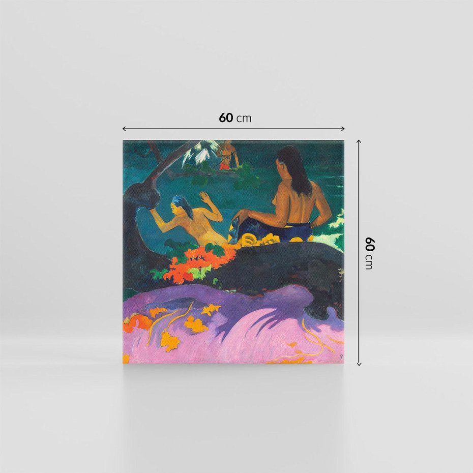 Obraz na płótnie 60x60 - Nad morzem 1892, Paul Gauguin - Reprodukcja - reprodukcja, obraz na płótnie