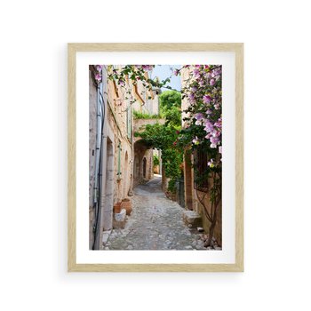 Plakat w ramie 50x70 - Ścieżka W Nieskończoność - uliczka, perspektywa - rama drewno