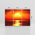 Obraz na płótnie 120x80 - Romantyczny Zachód Słońca nad Morzem - zachód, słońca