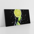 Obraz na płótnie 140x70 - Świeżość Cytrusów - limonki, cytryny