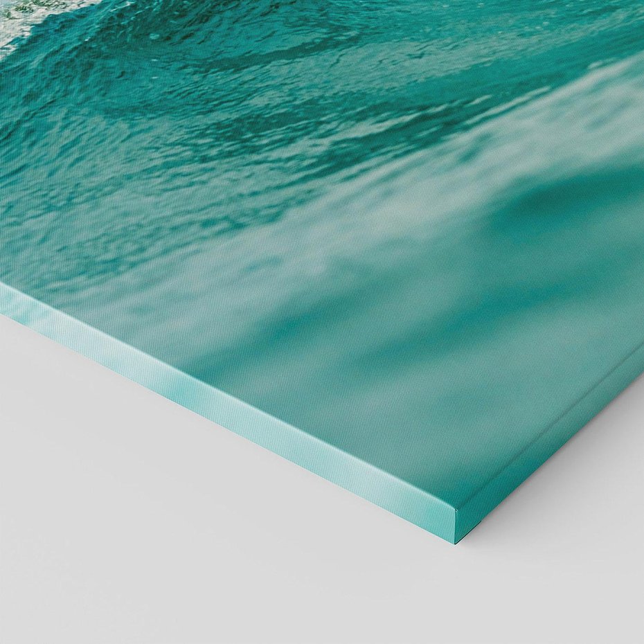 Obraz na płótnie 100x50 - Rajskie Wybrzeże - fotografia, duża fala