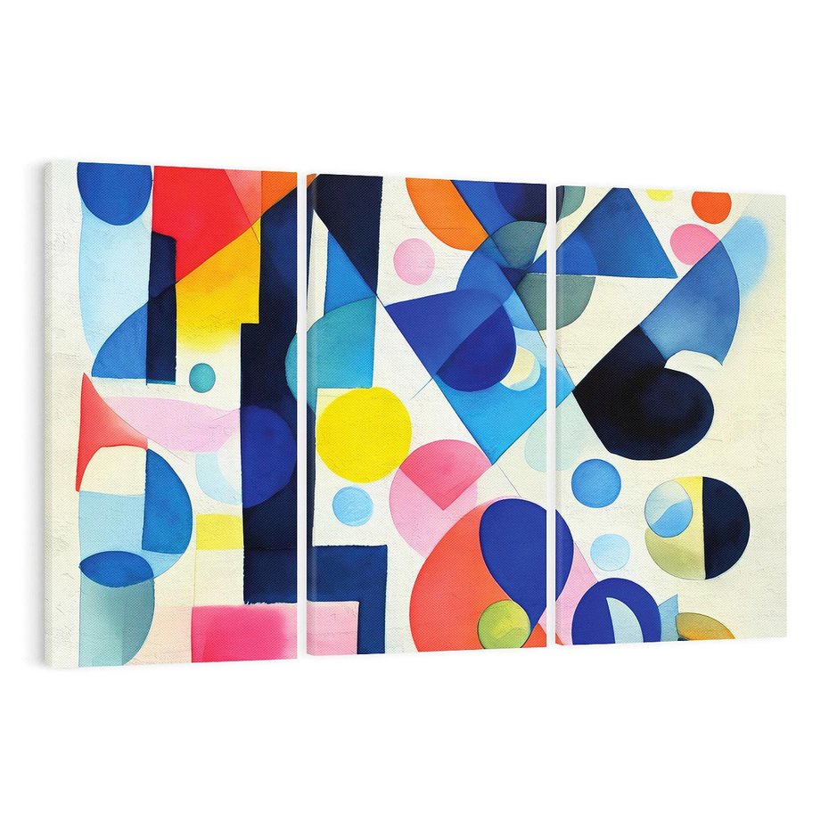 Obraz na płótnie 120x80 - Księga Akwarelowych Przeniknięć - abstrakcyjny obraz, różne kolorowe kształty