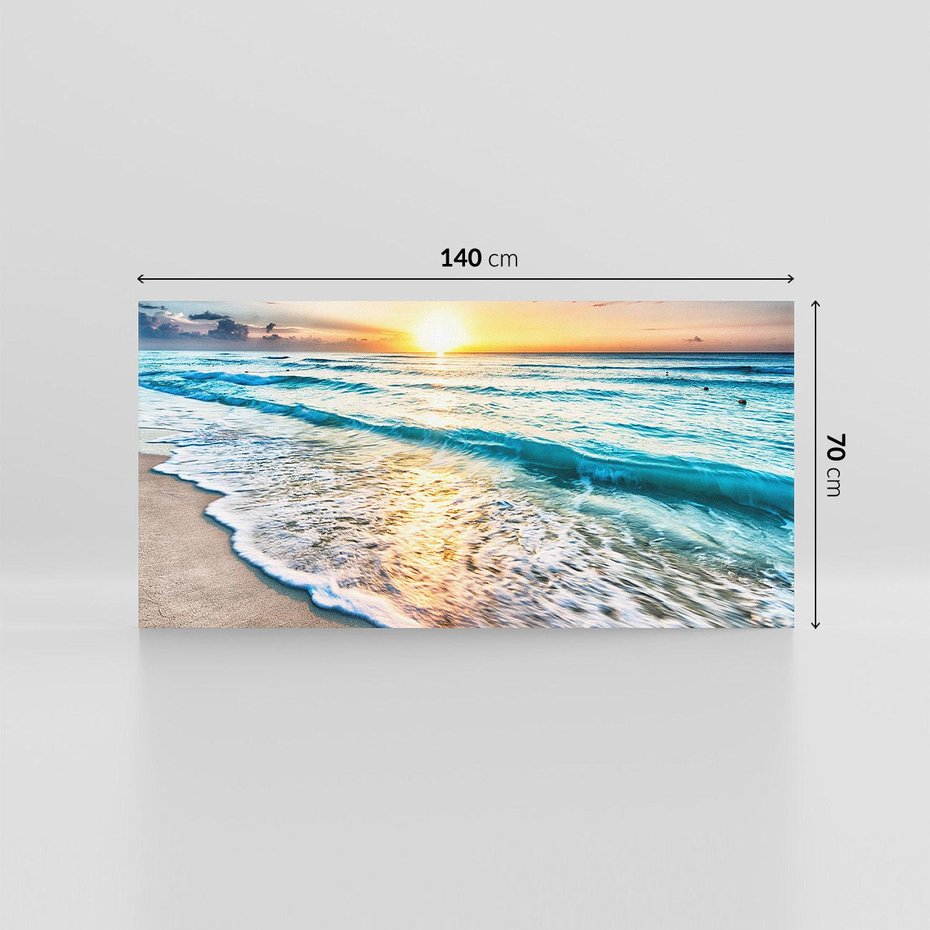 Obraz na płótnie 140x70 - Spokój morza: moment relaksu - plaża, morze