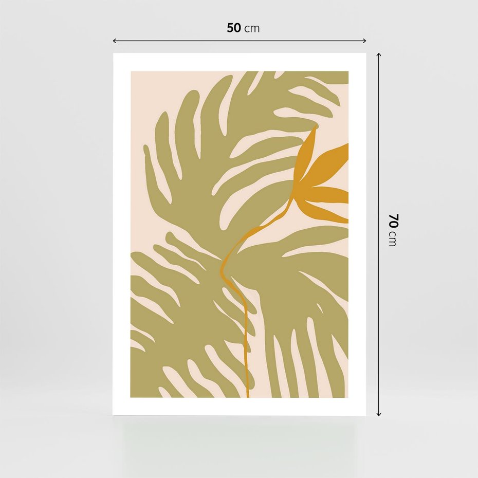 Plakat bez ramy 50x70 - Konturem Zmiękczane - minimalistyczny obraz, nowoczesny