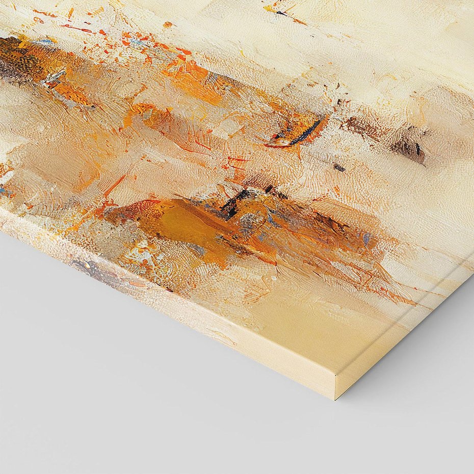 Obraz na płótnie 60x60 - Odbicie utraconych barw - abstrakcja, tekstury farb