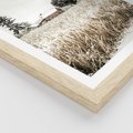 Plakat w ramie 40x50 - Idylliczna Zima - zima, krajobraz zimowy - rama drewno