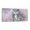Obraz na płótnie 140x70 - Sztuka abstrakcyjna: Pies - sowa, sztuka
