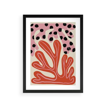 Plakat w ramie 40x50 - Księga Pastelowych Impulsów - abstrakcyjny obraz, plakat - rama czarna