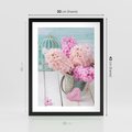 Plakat w ramie 30x40 - Kwiatowa harmonia hiacyntów - kwiaty, hiacynty - rama czarna