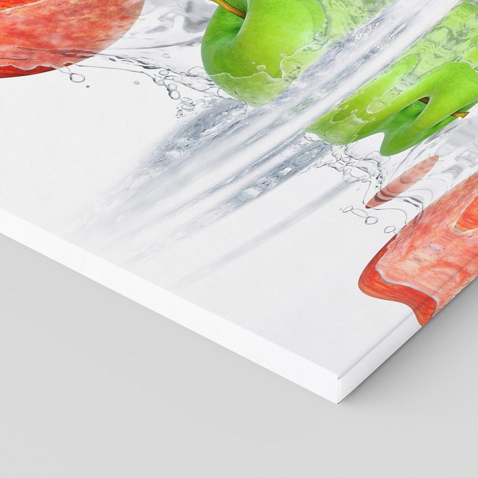 Obraz na płótnie 50x70 - Jabłkowa Fantazja - owoce, jabłka