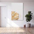 Obraz na płótnie 70x100 - Natury Szlachetność - złote, liście