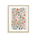 Plakat w ramie 30x40 - Kwiatowa Refleksja - kwiaty polne, plakat - rama drewno