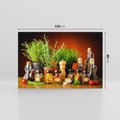 Obraz na płótnie 120x80 - Magia przypraw: aromatyczne zmysły - przyprawy,