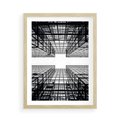 Plakat w ramie 50x70 - Czar i Wielkość - wieżowce, architektura - rama drewno