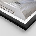 Plakat w ramie 40x50 - Architektoniczne Przejście - architektura, korytarz - rama czarna