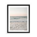 Plakat w ramie 40x50 - Krajobraz Morza i Fal - morze, fale - rama czarna
