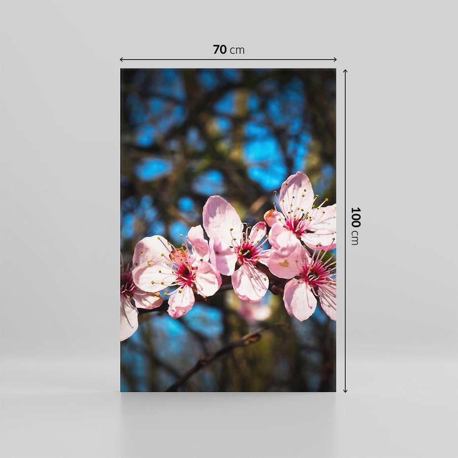 Obraz na płótnie 70x100 - Kwiatowe piękno w pełnym rozkwicie - kwiat, kwiaty