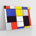 Obraz na płótnie 120x80 - Kompozycja A (1920), Piet Mondrian - Reprodukcja - reprodukcja, obraz na płótnie