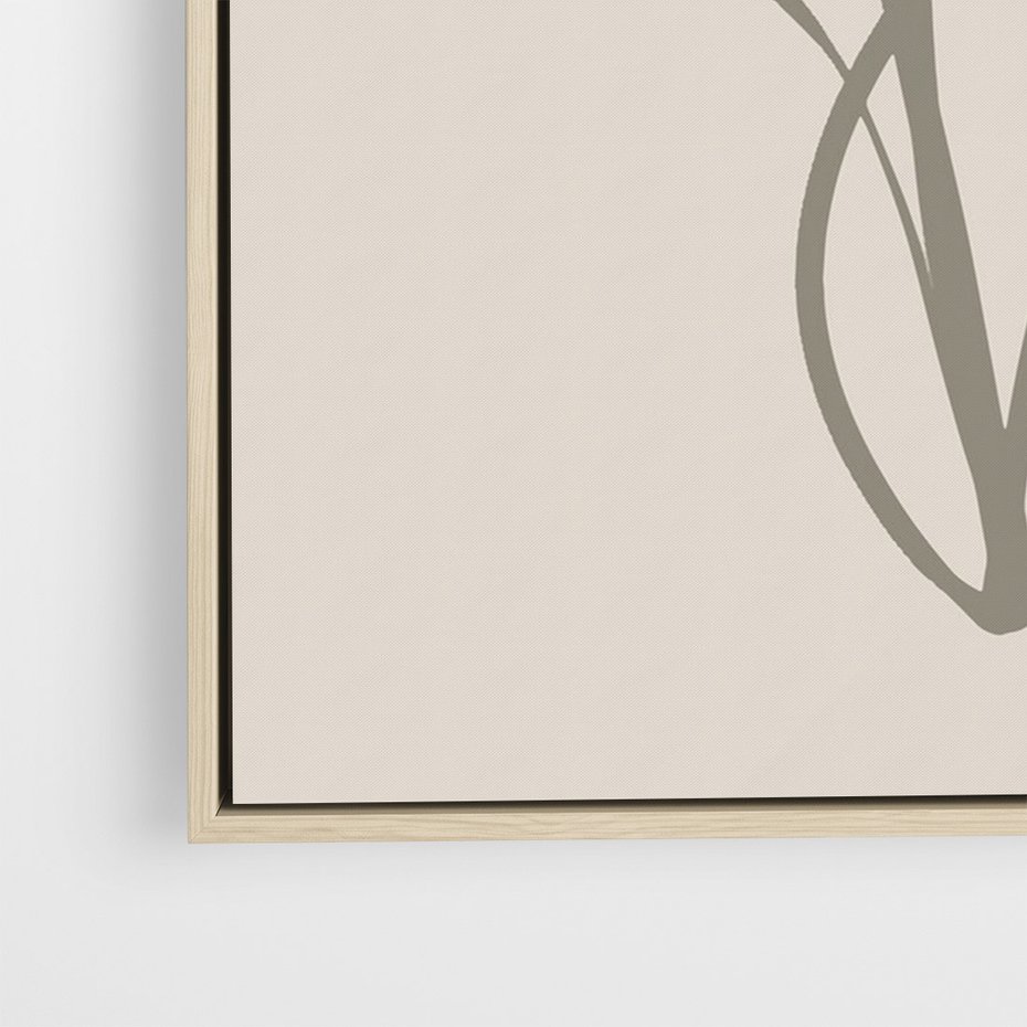 Obraz w ramie 80x120 - Kwiatowe Spektrum - nowoczesny plakat, subtelna sztuka - rama drewno