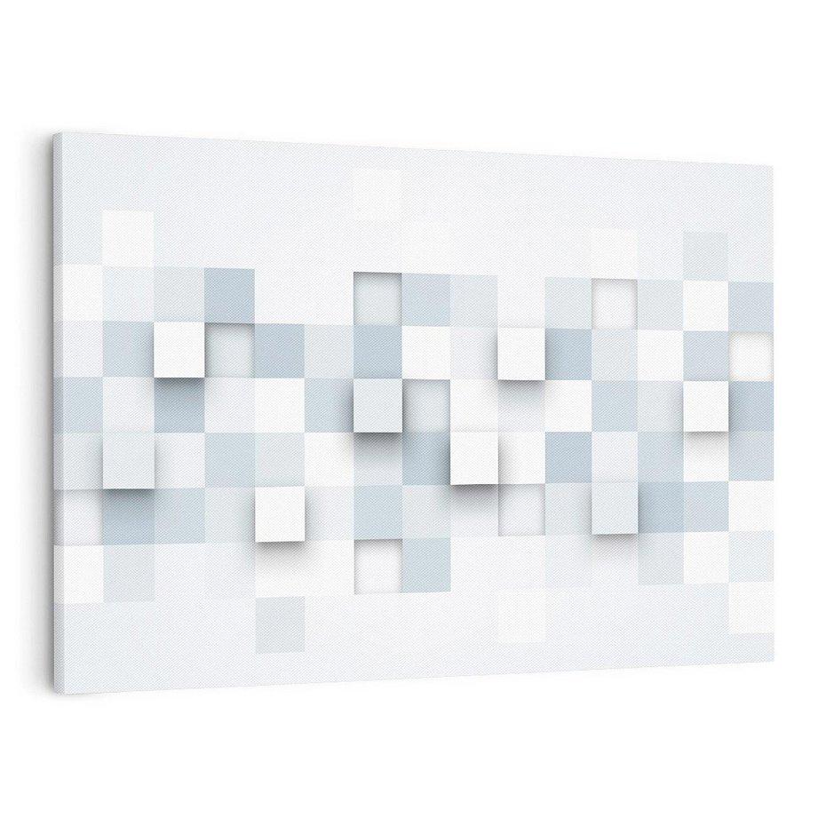 Obraz na płótnie 100x70 - Trójwymiarowe formy geometryczne - geometria, 3D