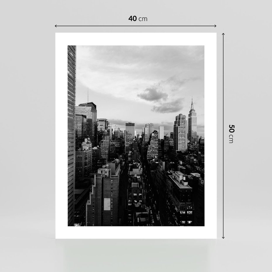 Plakat bez ramy 40x50 - Wibracje Miejskiego Życia - miasto, wieżowce