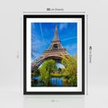 Plakat w ramie 30x40 - Wieża Eiffla w Paryżu - Eiffla, Paryż - rama czarna