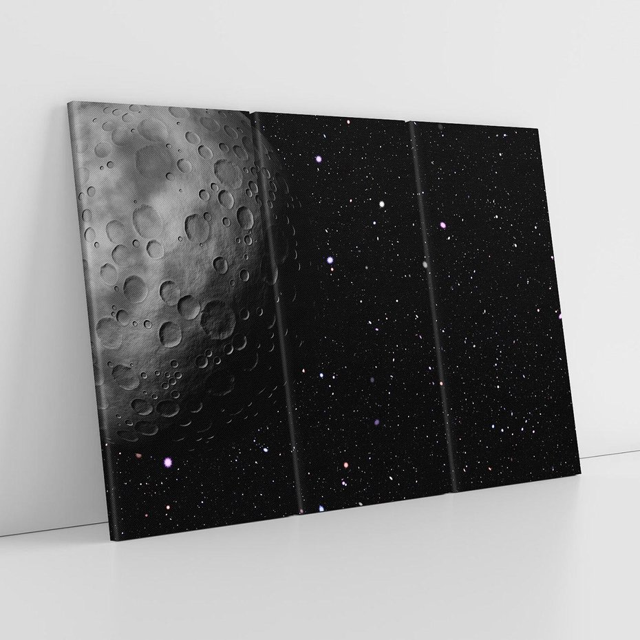 Obraz na płótnie 120x80 - Księżyc kosmiczny - księżyc, kosmos