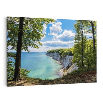 Obraz na płótnie 120x80 - Morze: siła skał na brzegu" - morze, skały