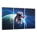 Obraz na płótnie 120x80 - Kosmiczna przygoda - kosmos, astronauta