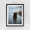Plakat w ramie 40x50 - Mistyczna Aura - morze, mgła - rama czarna