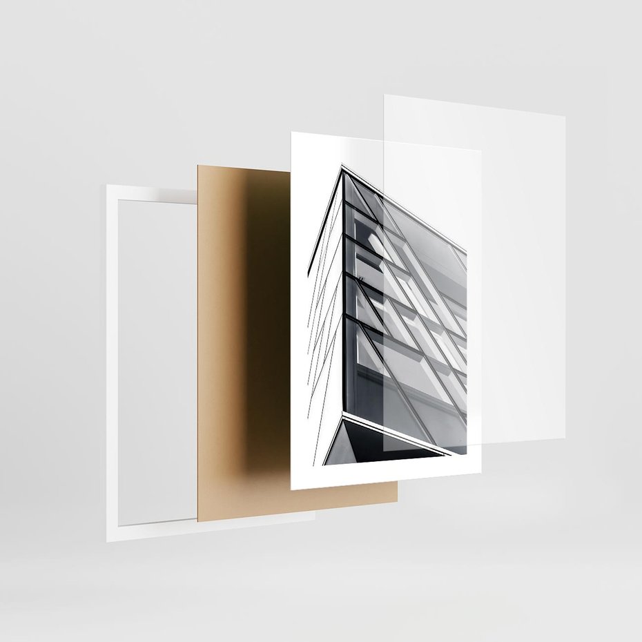 Plakat w ramie 30x40 - Architektura Przyszłości: Czarno-Białe Ujęcie - nowoczesna architektura, czarno białe zdjęcie - rama biała