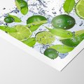 Plakat bez ramy 21x30 - Cytrusowa Świeżość - limonki, cytryny