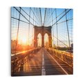 Obraz na płótnie 60x60 - Mosty Manhattanu - most, Nowy Jork