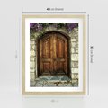 Plakat w ramie 40x50 - Tajemnicze stare drzwi - stare, drzwi - rama drewno
