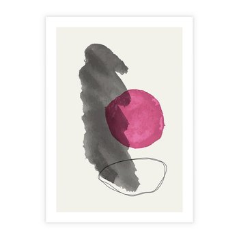 Plakat bez ramy 50x70 - Bezczasowe Rytmy - abstrakcyjne nieregularne plamy, czarny