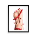 Plakat w ramie 30x40 - Manicure spa: piękno i relaks - manicure, spa - rama czarna