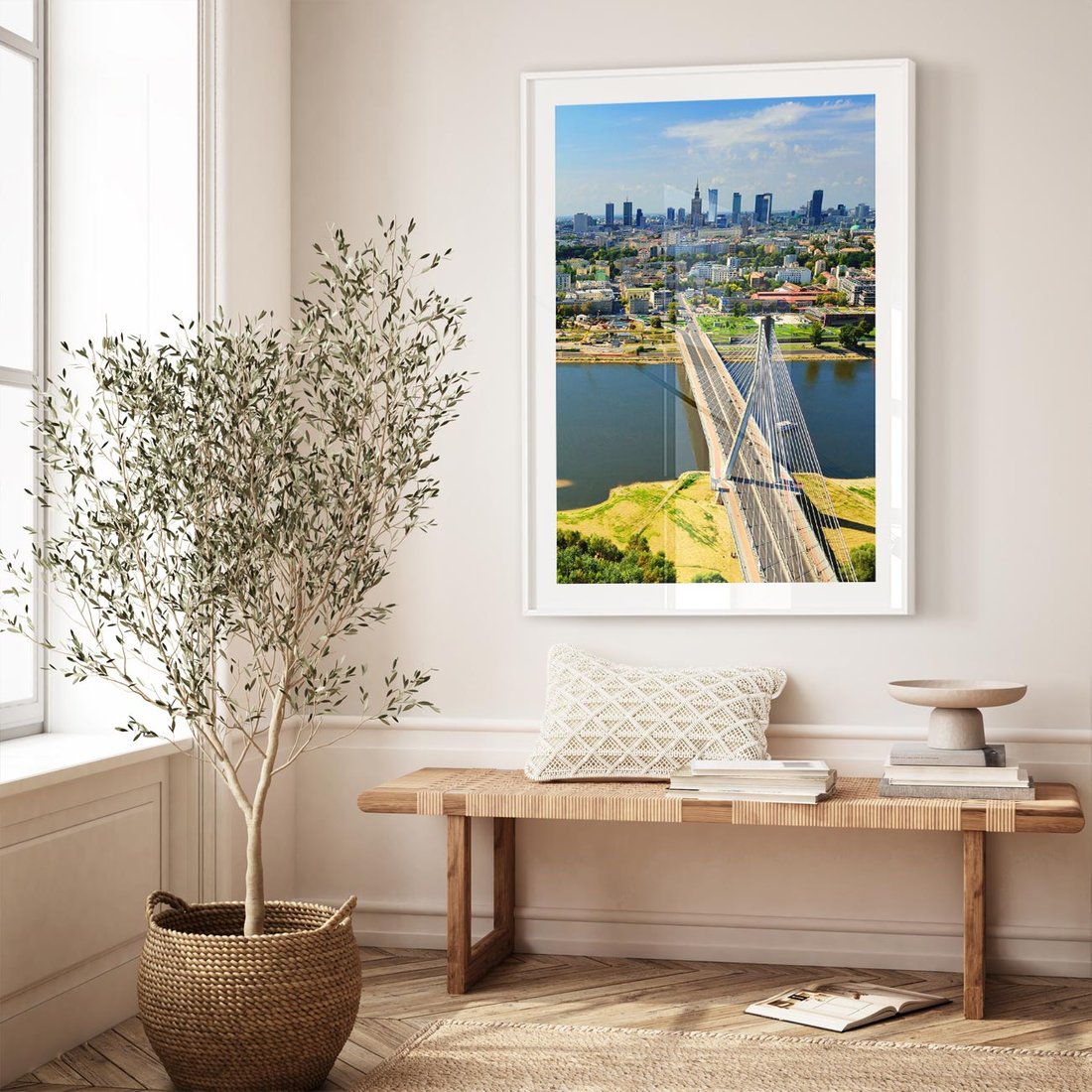 Plakat bez ramy 30x40 - Most w metropolii - most, miato