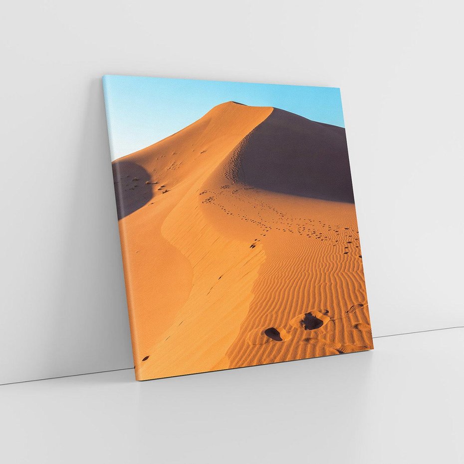 Obraz na płótnie 50x50 - Piasek pustyni wędruje - pustynia, piasek