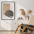 Plakat bez ramy 30x40 - Geometryczna Elegancja: One Line - geometria, nowoczesna sztuka