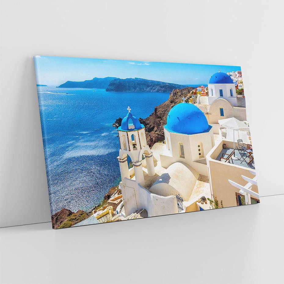 Obraz na płótnie 100x70 - Urokliwy widok na Santorini - Santorini, widok